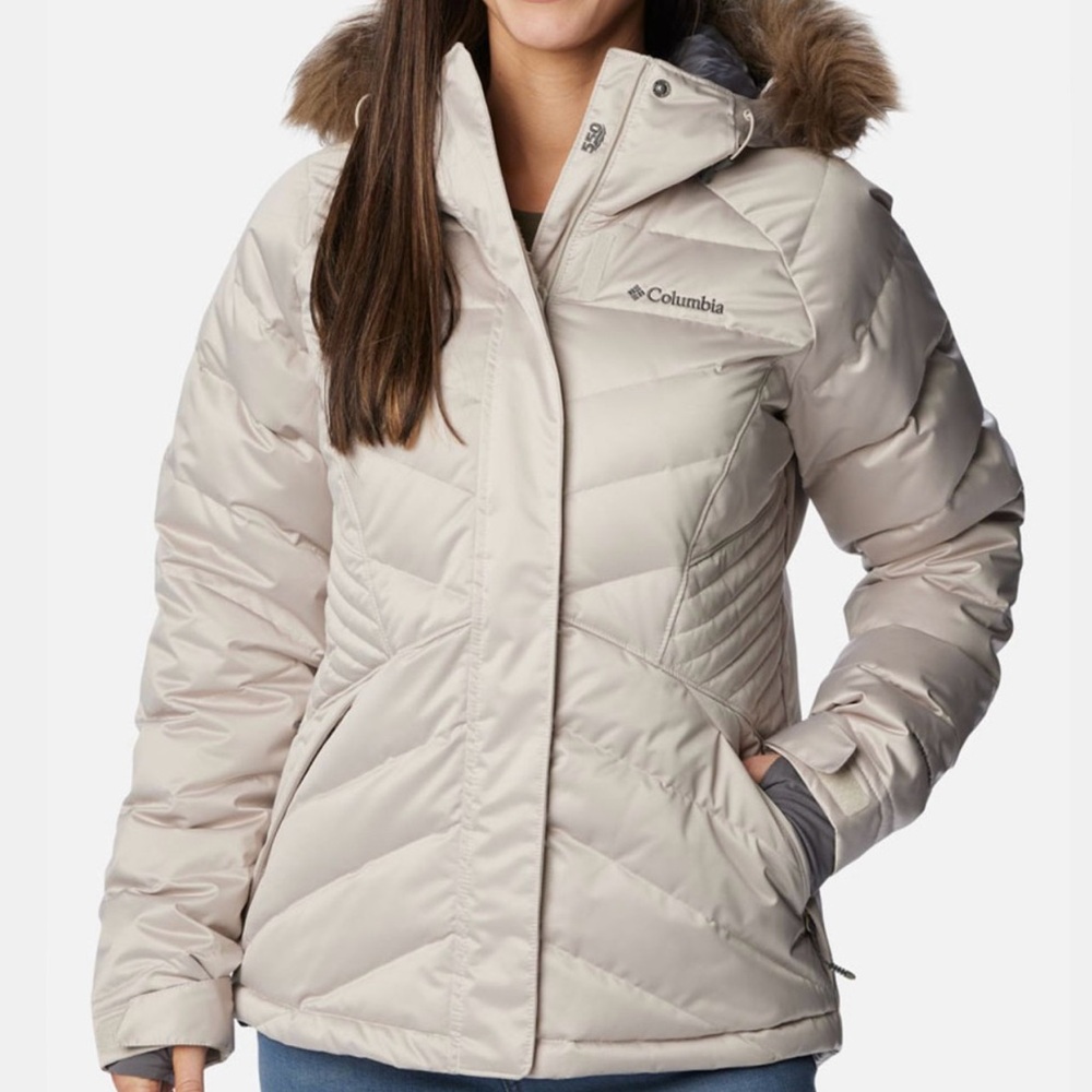 Columbia Down Jacket Plus Size Omni Heat Infinity Lay D lll Fur SnowBoard Ski 1X